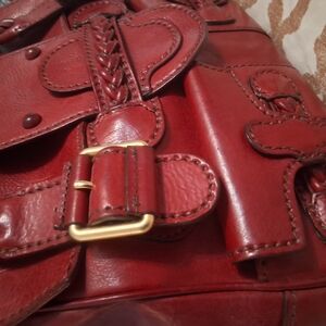 Red Leather Women's Bag